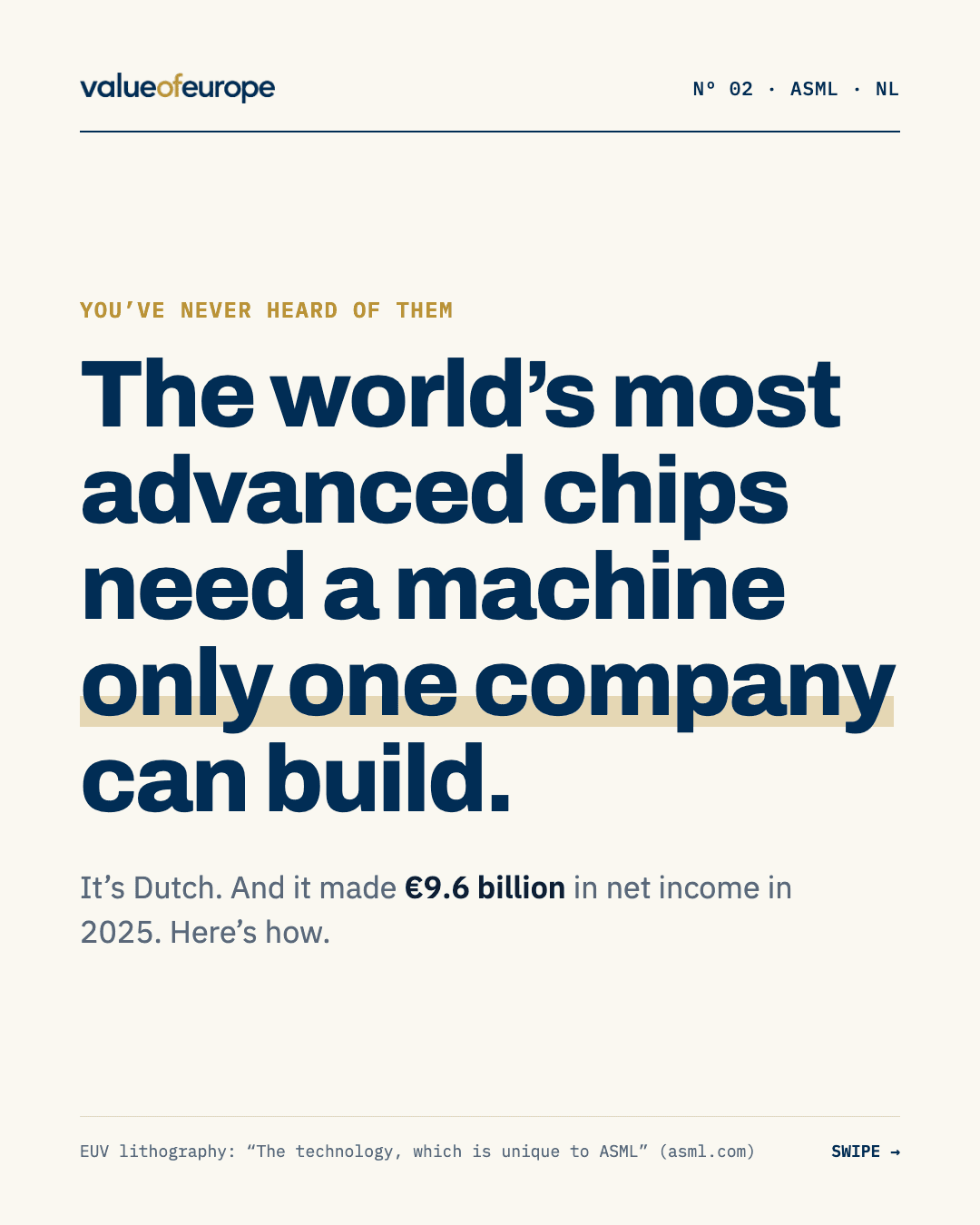 ASML, slide 1 of 8